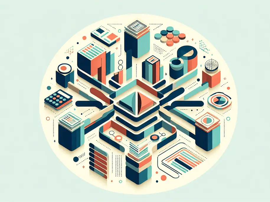 A professional abstract illustration representing the concept of Build a Smart Chart of Accounts Foundation in Bookkeeping...