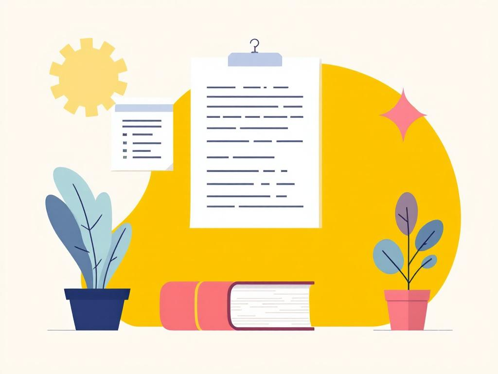 A professional abstract illustration representing the concept of Revised draft in Small Business Management