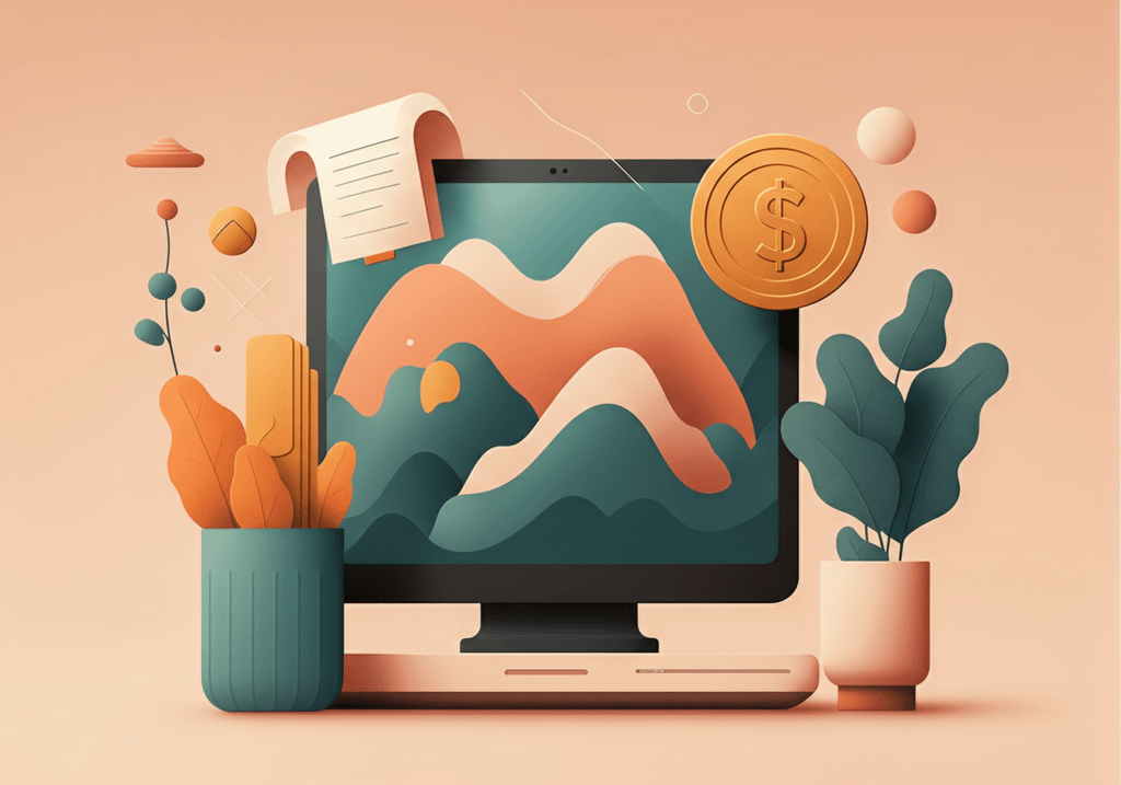 A professional abstract illustration representing the concept of Get Paid Without the Awkwardness in Small Business Manage...