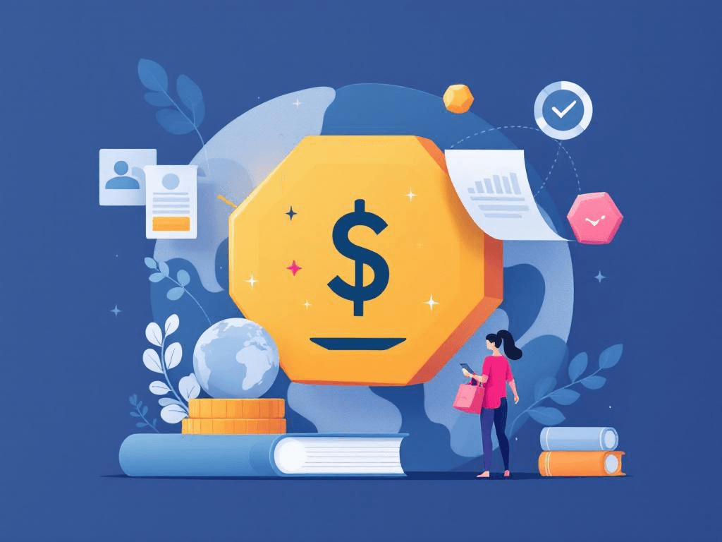 A professional abstract illustration representing the concept of Four Reports That Actually Matter for Tax Preparation in ...